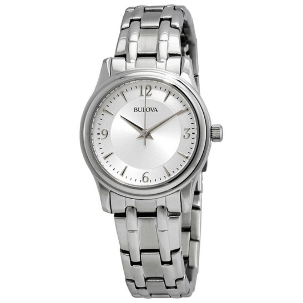 Bulova Quartz Silver Dial Stainless Steel Watch